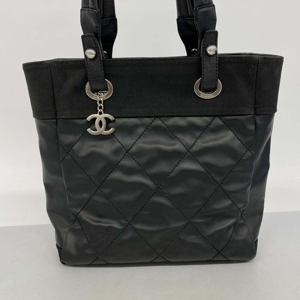 CHANEL Black Canvas Tote Bag - Picture 9 of 9